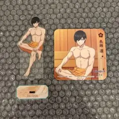 ブルーロック 糸師凛 極楽湯 コラボ アクスタ コースター