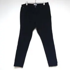 美品 YMI XL ブラック スキニーパンツ 綿混 ストレッチ素材 シンプル