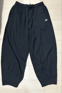 NIKE オーバーサイズド　フレンチテリー　ブラック　L スウェットパンツ