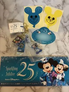 東京ディズニーシー カプセルトイ 15周年キーホルダー 25周年限定シールなど