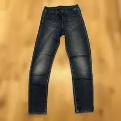 中古✴︎UNIQLO キッズ ジーンズ 140 ダークブルー