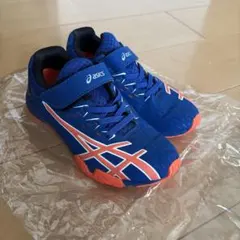 asics サッカーシューズ20cm 青/オレンジ