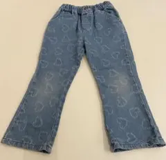 バースデイ　my little wonder ハート柄フレアパンツ 110