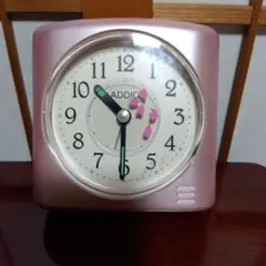 ADDIO 置時計 ピンク アナログ