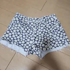 ZARA レディース デニム ショートパンツ ホワイト  ビーチ  水遊び