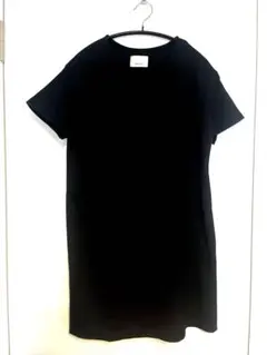 EGOIST 半袖カットソーワンピース Tシャツ 黒 Tシャツワンピ エゴイスト