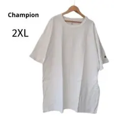 Champion チャンピオン Tシャツ ホワイト 2XL ゆるだぼ 訳あり格安