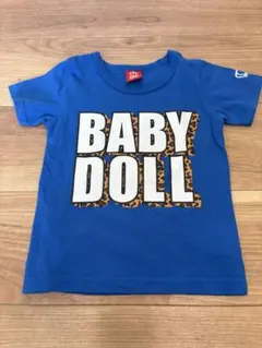 BABY DOLL 青 Tシャツ 王冠デザイン 100㎝