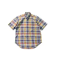 7SM2 チェックシャツ　ボタンダウン　アメカジ　M メンズ　古着used