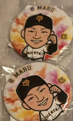 ガチャ　缶バッジ２つ　丸佳浩