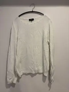 A.P.C. コットンニット 長袖 ホワイトのサムネイル