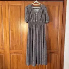 ANGELIEBE 花柄ロングワンピース M マタニティ