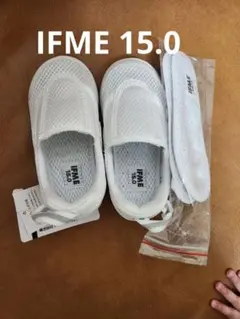 IFME 上履き 15.0 ホワイト　スリッポンタイプ　新品未使用