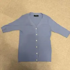 UNITED ARROWS リブカーディガン ライトブルーのサムネイル