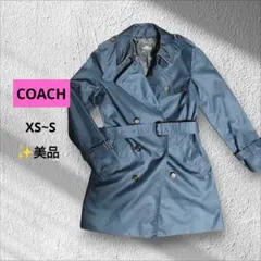 ✨即日発送✨COACH ネイビー トレンチコートのサムネイル