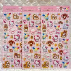 サンリオ ラメ入り樹脂もりシール 3枚セットのサムネイル