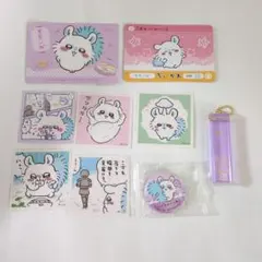 ちいかわ 新品缶バッチ、カード、シールほかセット
