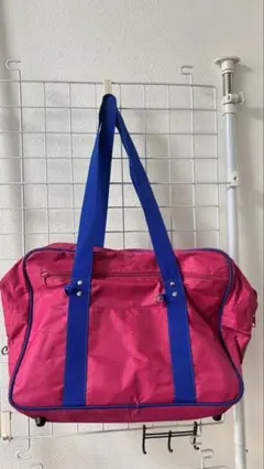 ピンクスクールバッグ　偽ワッペ