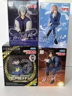 名探偵コナン VIGNETTEUM ちょこのせプレミアム フィギュア　4個
