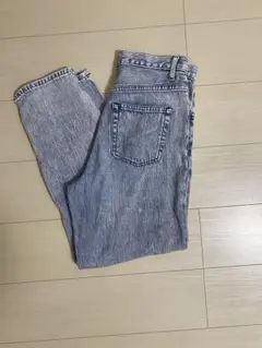 GUライトブルー ストレートデニム ハイウエスト