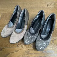 ✴︎ Monet モネ パンプス 2点セット 23.5cm EEE ウェッジのサムネイル