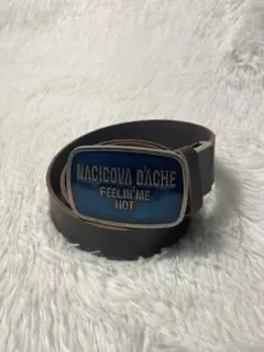 NACICOVA D’ACHE 本革 レザーベルト ブラック ヴィンテージのサムネイル