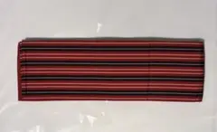 赤と黒のストライプ 半幅帯