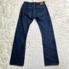 美品✨KATO' デニム セルビッチ 立体裁断 濃紺 ボタンフライ 27 メンズ