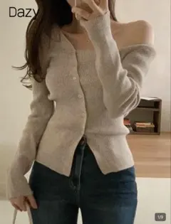 SHEIN DAZY 韓国風ニット モカブラウン