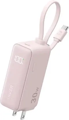 Anker モバイルバッテリー 5000mAh 30W USB-C (ピンク)