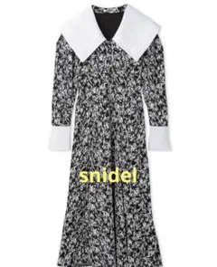 SNIDEL ビッグカラーコルセットワンピース SWFO225037 0サイズ