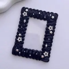 ホイップデコ　硬質トレカケース　y2k ブラック　黒　キラキラ星