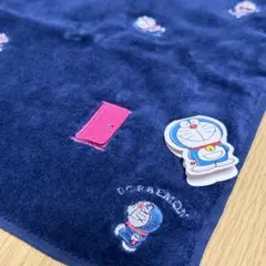 ドラえもん ミニタオル ハンカチ ネイビー 新品