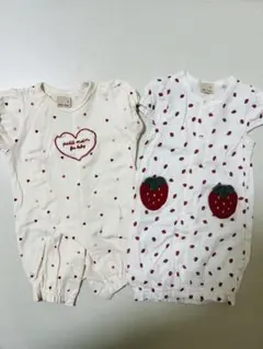 プティマイン ロンパース2点セット