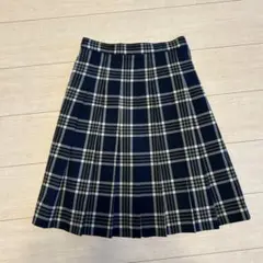 Dressage ネイビー/ホワイトチェック プリーツスカート