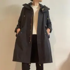 THE RERACS ザ・リラクス モッズコート フード付き 黒 防寒
