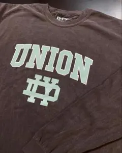 新品 diy union College LogoLong sleeve teeのサムネイル