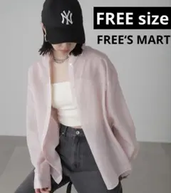 ⭐️お値下げ中⭐️新品/FREE'S MART シアーストライプオーバーシャツ