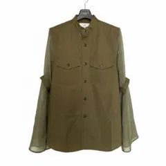 美品✨ハイク ミリタリーシアースリーブ シャツジャケット ブルゾン カーキ 2