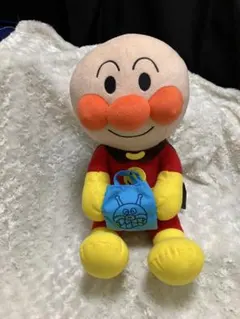 メガジャンボ アンパンマン ぬいぐるみ 青いバッグ付き 約40cm