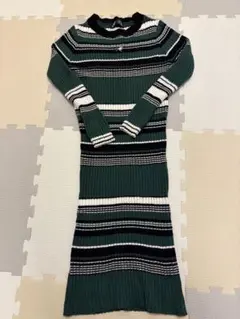 KANGOL CECILMcBEEストライプ ニットワンピース フリーサイズ