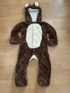クマのフード付きロンパース 約95cm
