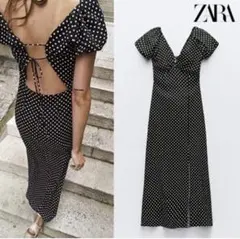 ZARA ドット柄ワンピース　Sサイズ