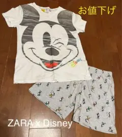 Tシャツ ショートパンツ　ルームウェアー　ミッキー✖️ZARA