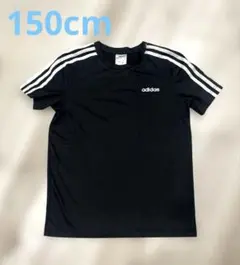 adidas 半袖Tシャツ 150cm ブラック サッカー スポーツ 速乾のサムネイル