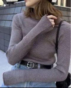 CIAOPANIC TYPY アンチピリングステッチボーダータートルニット