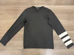 【美品】Y-3 ブラック 長袖カットソー 長袖Tシャツ ロンT Sサイズ