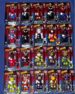 ベアブリック　スパイダーマン　Happyくじ　全２０種コンプリートセット