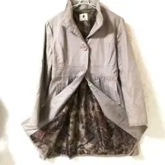 ブージュルード/トレンチコート スプリング 春 ペイズリー柄 シルク混 Ꮮ