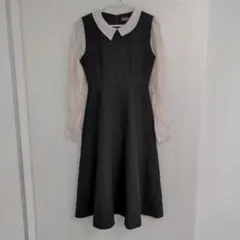 3ピ412◎Circle◎ひざ丈ワンピース◎長袖◎レディース